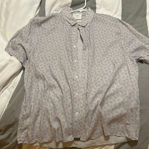 Billy Reid button down, short sleeve shirt.  Size L
